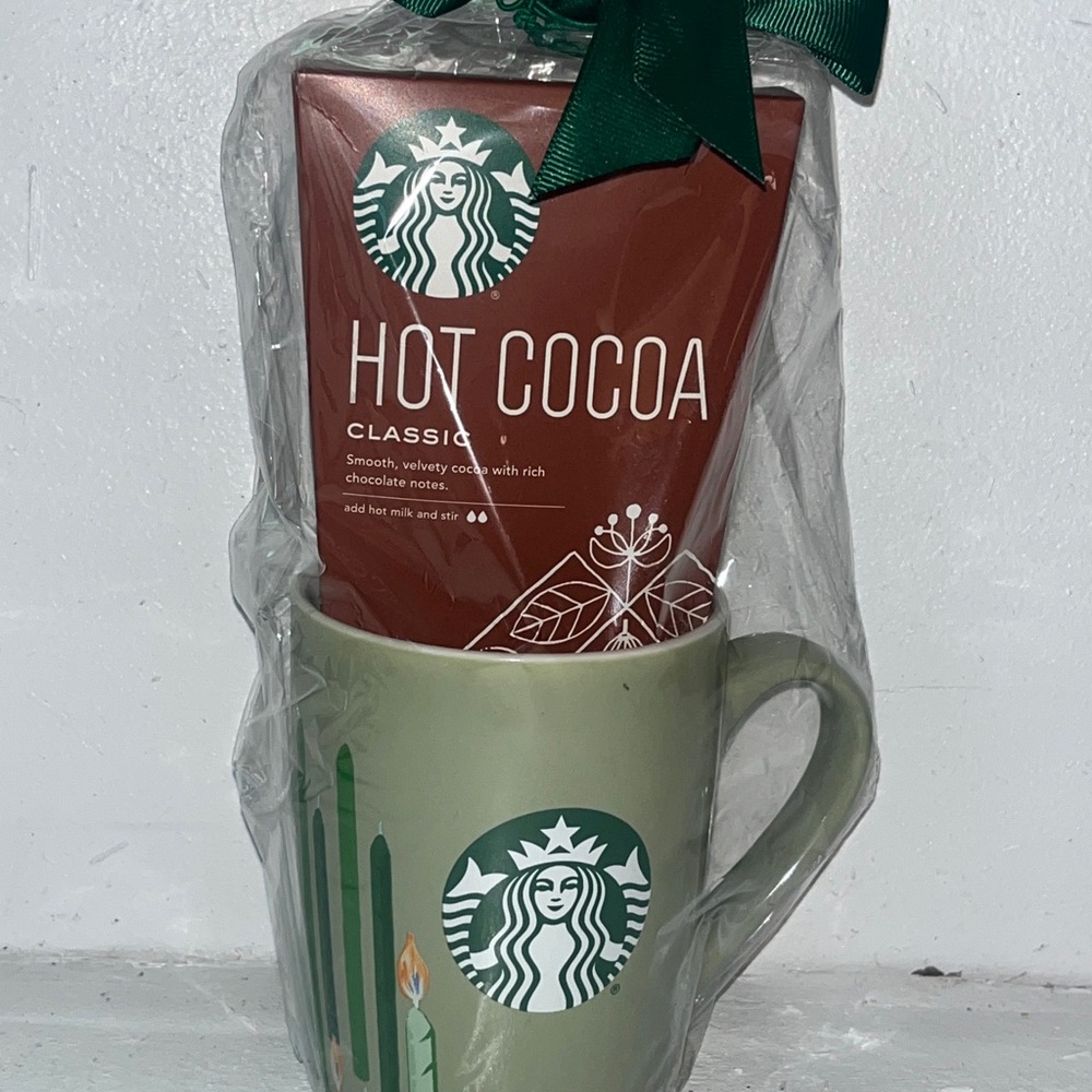 Starbucks Candle Cup And Hot Cocoa Gift Brand New!